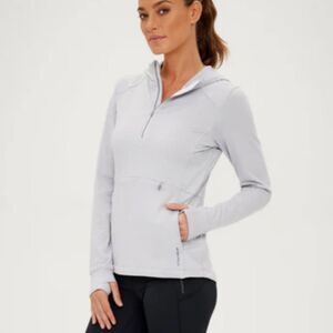 Zero Restriction Ellie 1/2 Zip Hoodie Silver